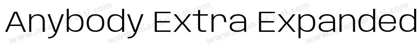 Anybody Extra Expanded Extra Light字体转换